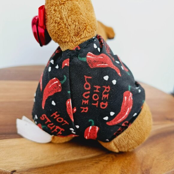 Dan Dee Animated Singing Weiner Dog Plush Valentines Day Gift Red Hot Lover Bell - Picture 8 of 10